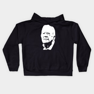 Jimmy Carter portrait Kids Hoodie